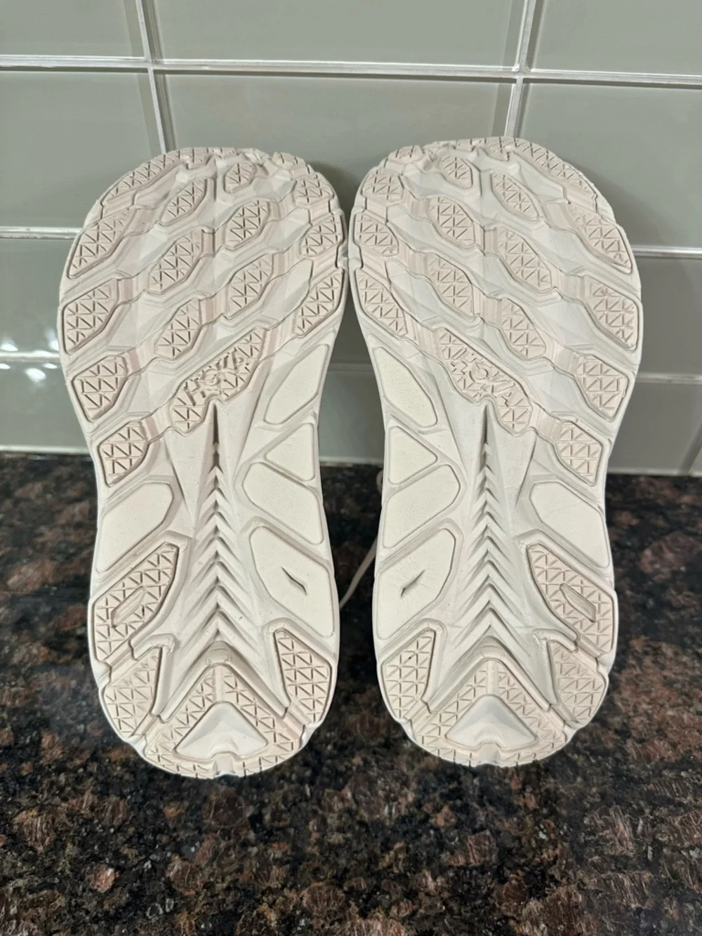 Hoka Women's Cream/White Running Sneakers Women’s 5 - Picture 7 of 10